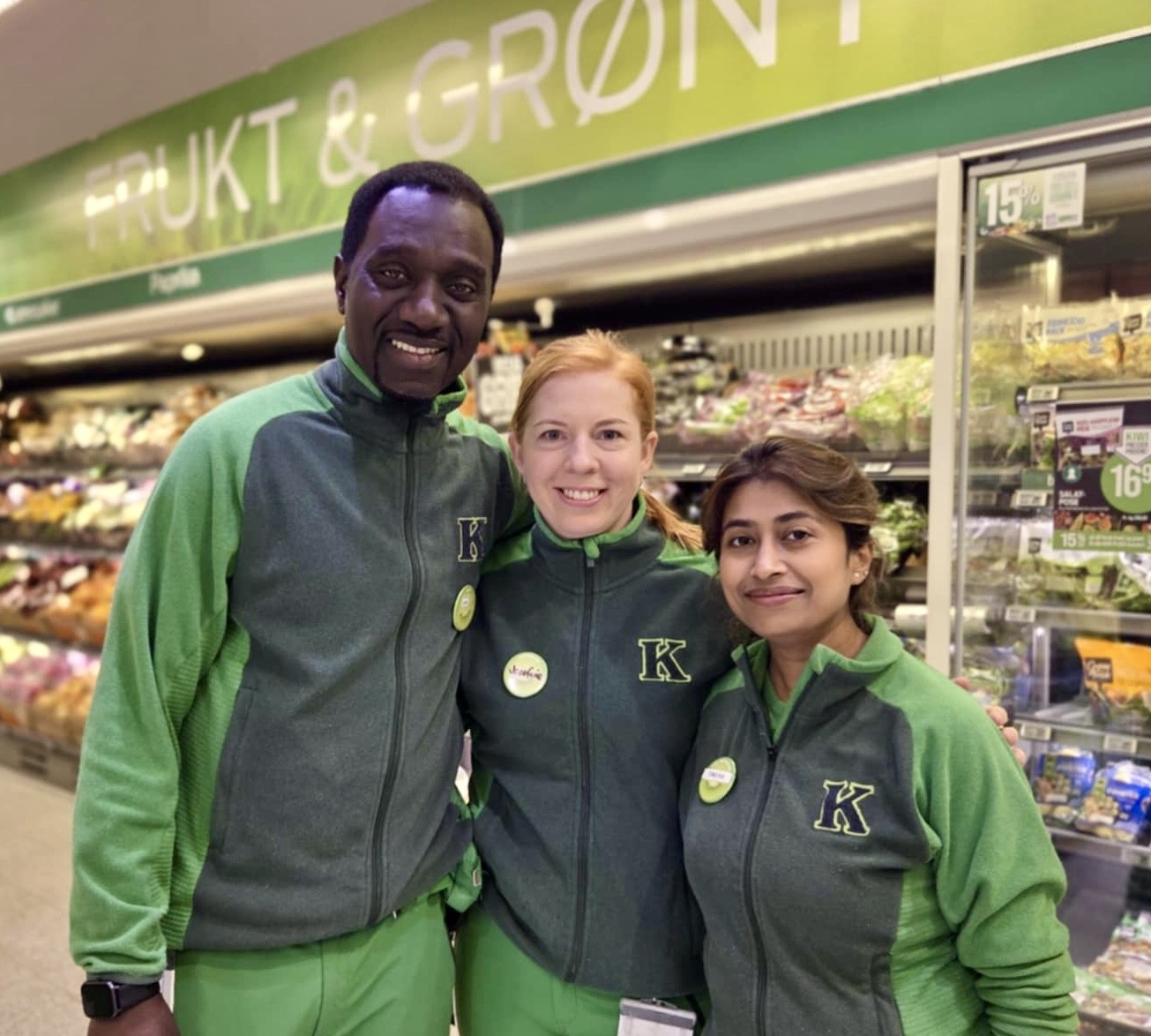 KIWI-gjengen fra venstre: Laity Dandeh Njie, Josefine Tafjord og Sneha Bhowmick.