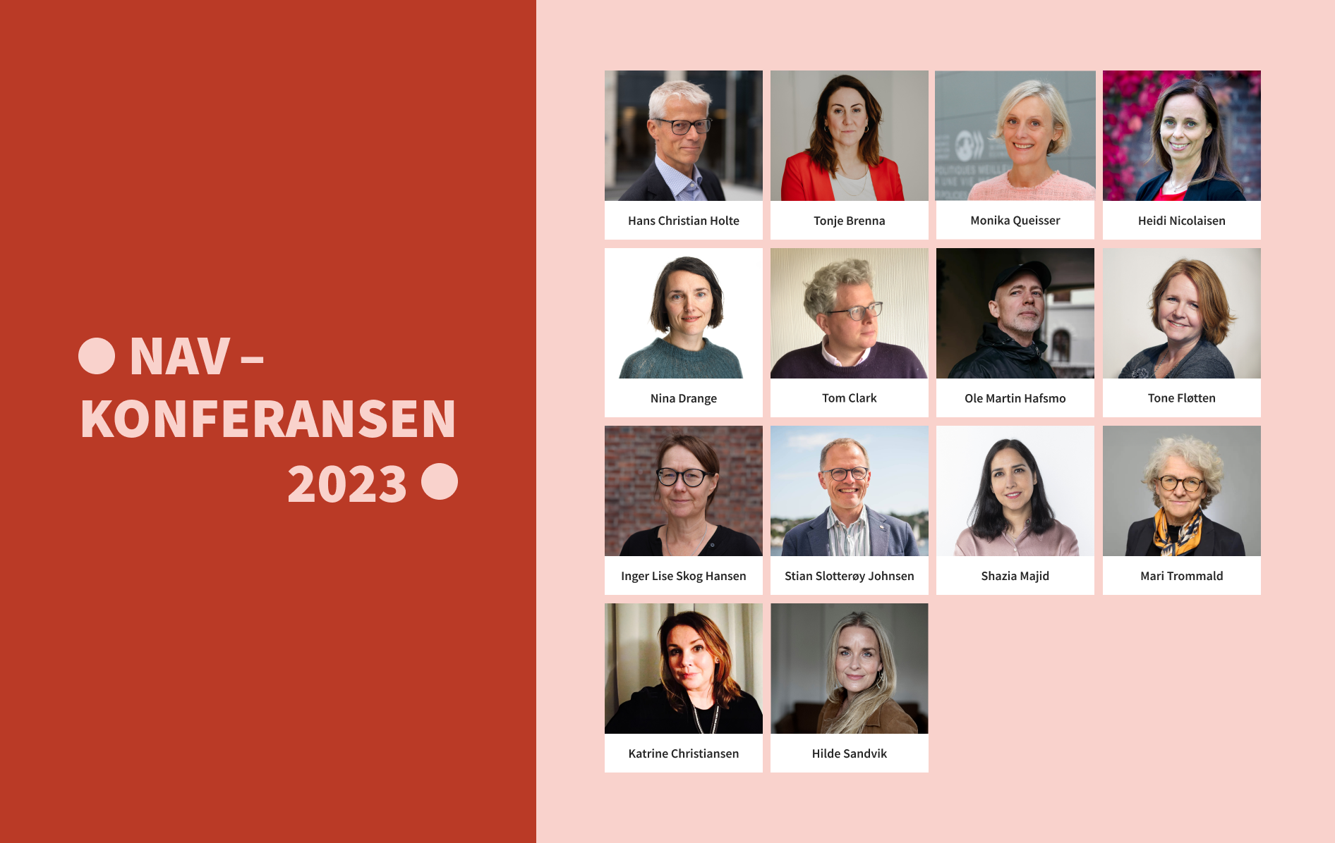 Innlederne på Nav-konferansen 2023